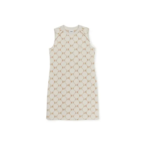 MLB New York Yankees Old Flower Без рукавов Платье Женское Сливовый