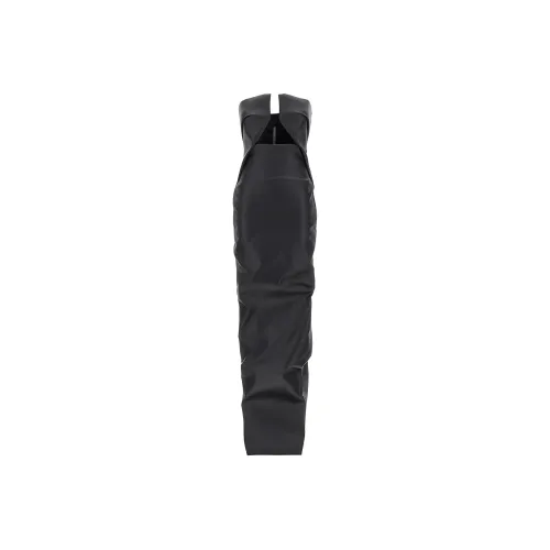 RICK OWENS Черное женское платье без рукавов