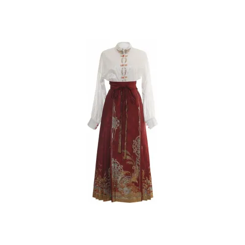 CHICCLO Комплект с юбкой Женская Белая+Красная