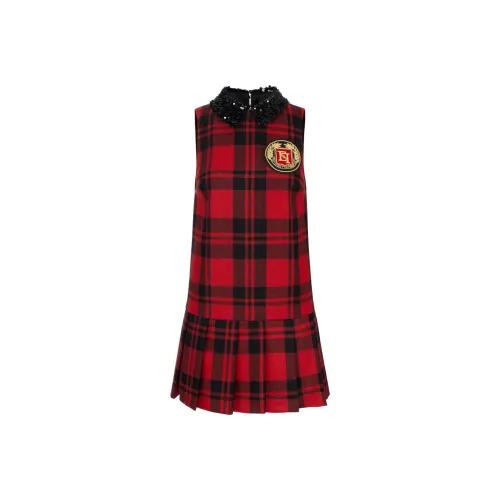 Elisabetta Franchi SS24 Без рукавов Платье Женское Красное