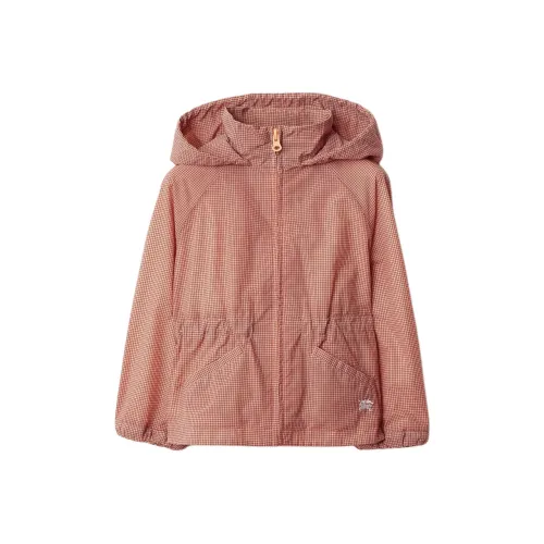 Burberry Темно-Коралловые Детские Куртки