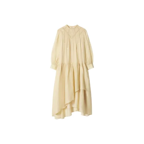 Other Stories Длинное платье с длинными рукавами женское желтое