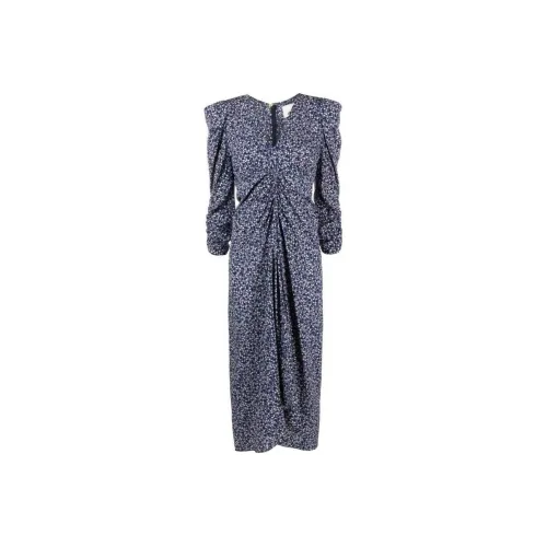 ISABEL MARANT Blue Женские Длинные Платья с Рукавами