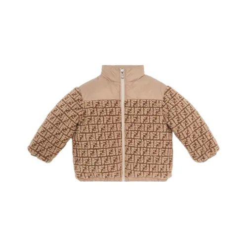FENDI Бежевый Kids Утеплённые куртки