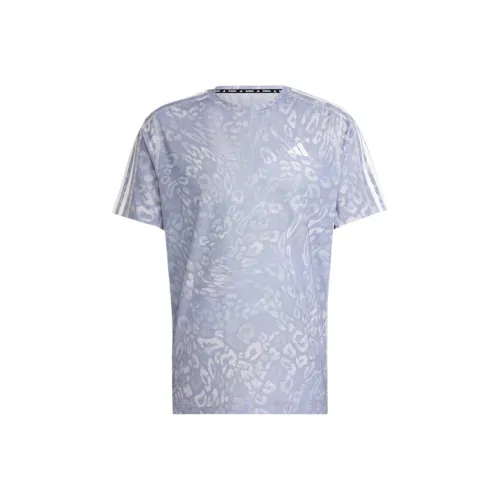 Adidas Own The RunClimacool T Рубашка Мужская Серый Фиолетовый