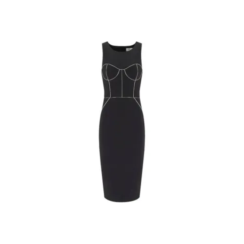 Elisabetta Franchi Без рукавов Платье Женское Черное