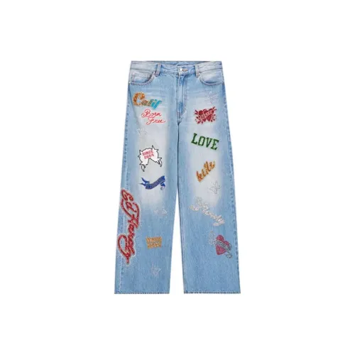 Ed Hardy Индиго Женские Джинсы