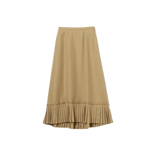 Beams Светло-коричневый Женские Повседневные Длинные Юбки