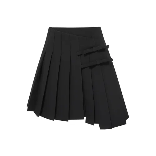 D'zzit Черная Женская Повседневная Короткая Юбка