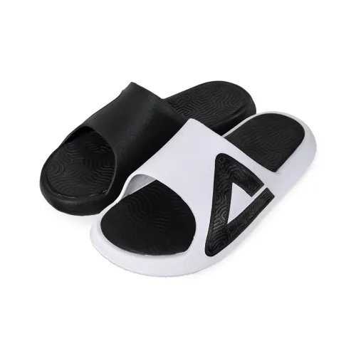 PEAK Tai Ji1,0 Противоскользящие Устойчивые к истиранию Слипоны Унисекс Черный And Белый Несовпадающие