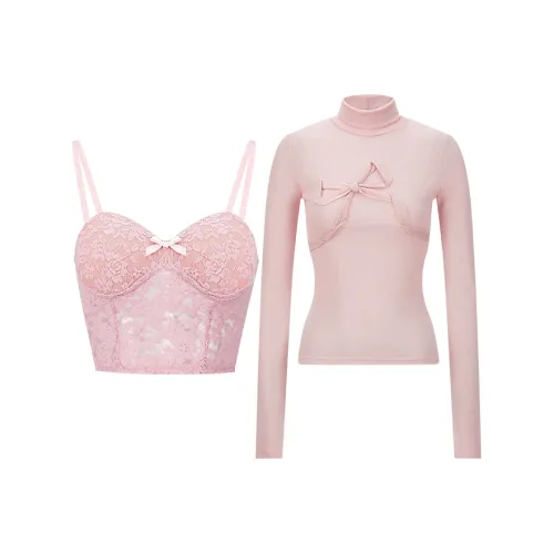 Girly Fancy Club Повседневный Костюм Женские Розовый