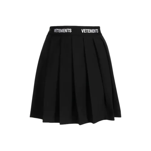 Vetements Черная Женская Повседневная Короткая Юбка