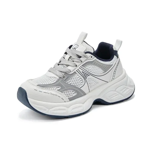 La Chapelle Амортизация Износостойкий Низкий Топ Толстая Подошва Кроссовки Женские Синие