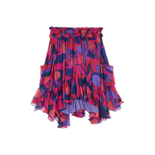 ISABEL MARANT Фиолетовый Женские Повседневные Длинные Юбки
