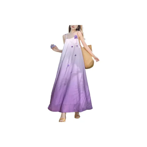 Wbwq Slip Платье Женское Градиент Фиолетовый