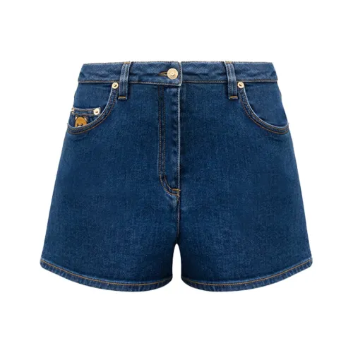 MOSCHINO Темно-синие женские джинсовые шорты