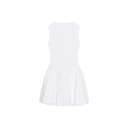 ZARA Без рукавов Платье Женское Белое