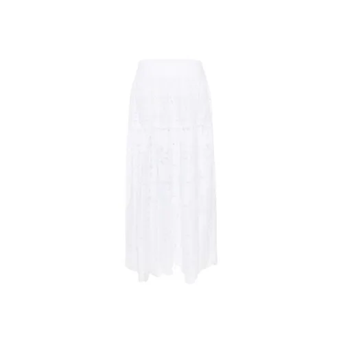 ERMANNO SCERVINO SS24 Повседневный Длинный Юбка Женская Белая