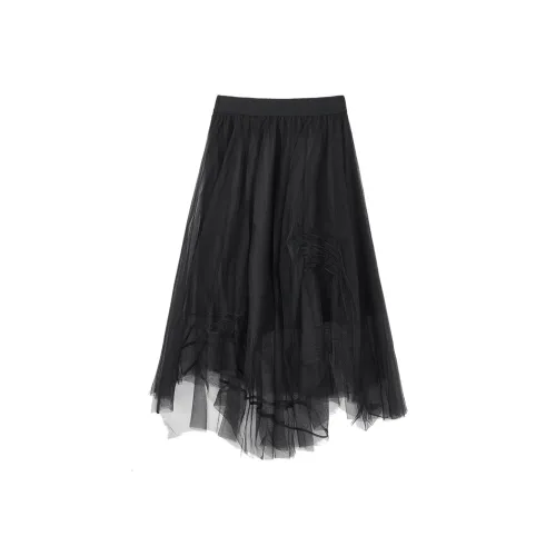 Yu Qianwen Повседневный Длинный Юбка Женские