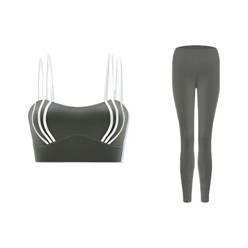 Sumday Athletics Зеленый+Синий Женские Фитнес-комплекты