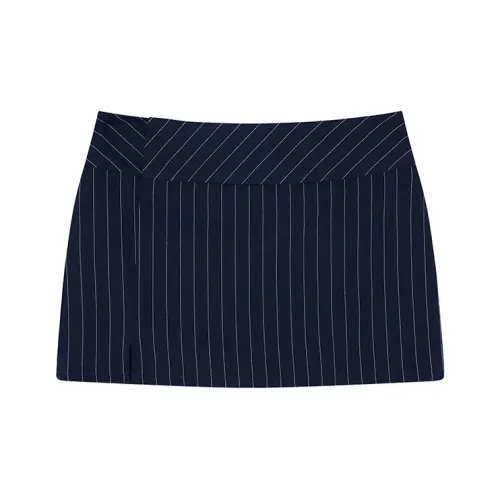 Ouyang Повседневные короткие юбки Женские Ирис синий