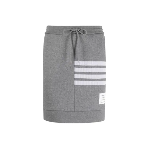 THOM BROWNE Серые Женские Повседневные Короткие Юбки