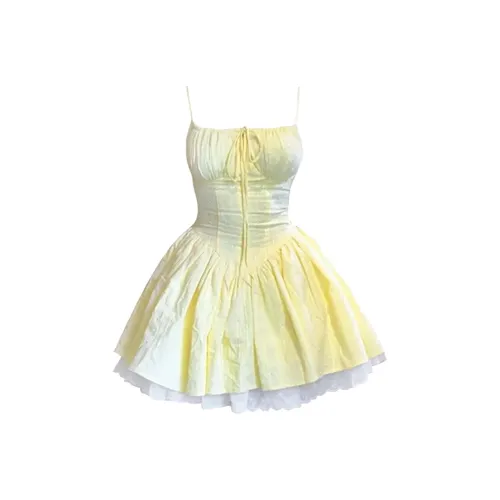 COHX Желтые Женские Слиплатья