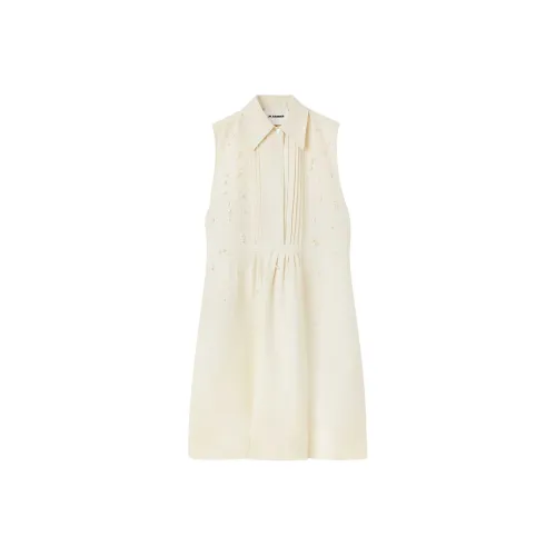 JIL SANDER SS24 Без рукавов Платье Женское Бежевое