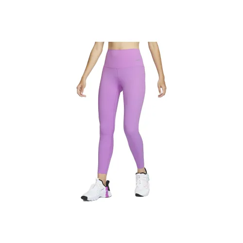 NIKE Zenvy Темно-фиолетово-красные Женские Спортивные Брюки