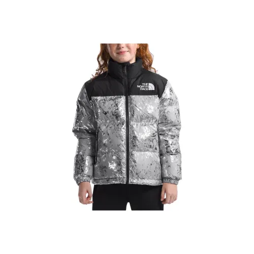 THE NORTH FACE Куртки и пальто Детская одежда 1996 Ретро куртка Nuptse Серебряная Детская