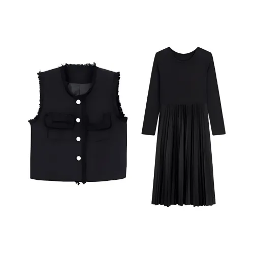 HSTYLE Черный Женские Комплекты с юбкой