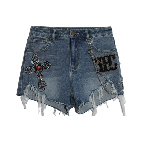 TCH Синие Женские Джинсовые Шорты