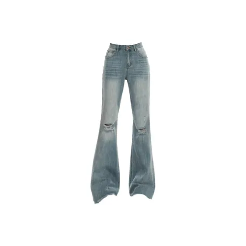 Incolore Синий Женские Джинсы