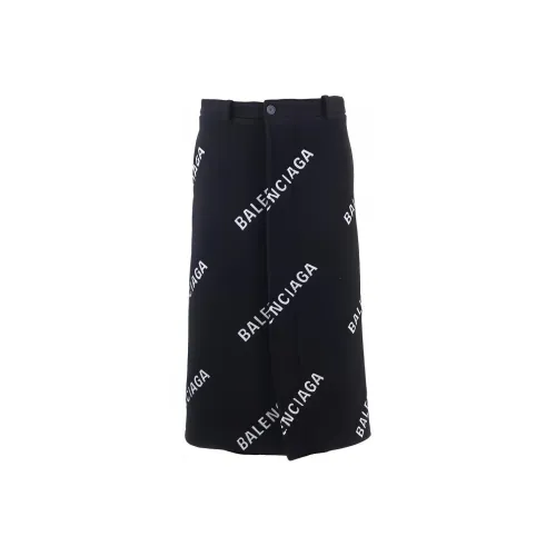 BALENCIAGA Черные Женские Повседневные Длинные Юбки