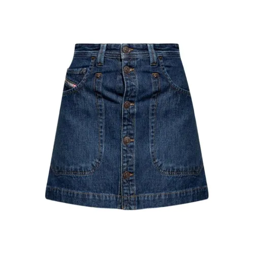 DIESEL Синие Женские Джинсовые Короткие Юбки