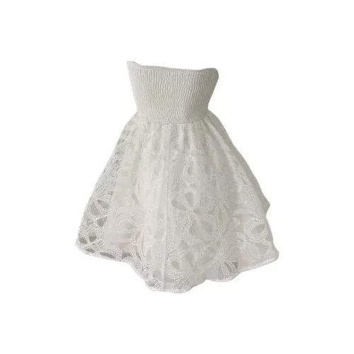 SECFLY OFFICIAL Без рукавов Платье Женское Белое