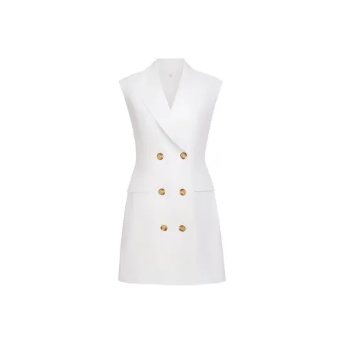 ELLASSAY Без рукавов Платье Женское Чисто Белое