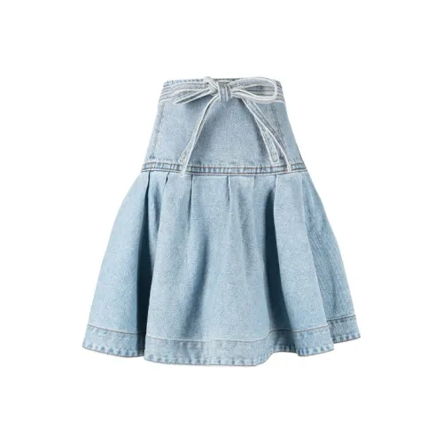 WE11DONE Синие Женские Джинсовые Короткие Юбки