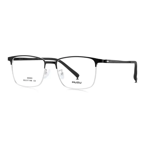 MUZU Сплав TR Памятный пластик Металл Силикон Оправа «брови» Функциональные очки Унисекс