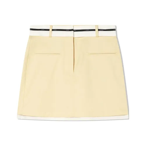 COVERINS Повседневные короткие юбки женские светло-желтые
