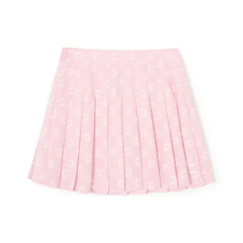 Mlb Base Logo Повседневные короткие юбки Женские Розовый