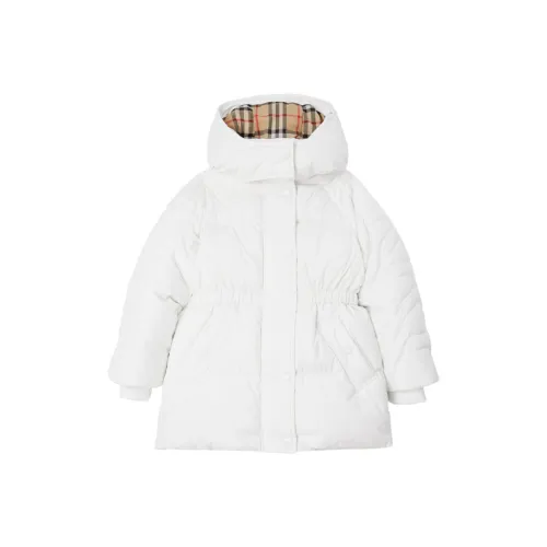 Burberry Белый Kids Куртки