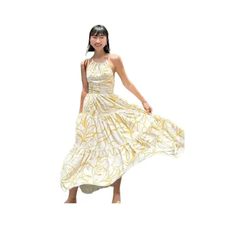 ELLIATTCOLLECTIVE Юбка-платье Женское Желтое