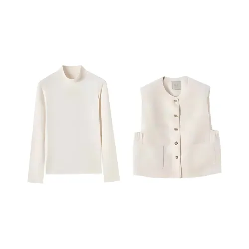 EICHITOO Повседневный костюм женский цвет экрю с узором