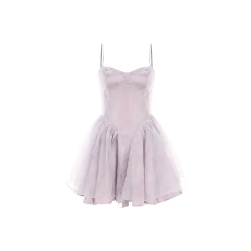 FINDSME GAGA Slip Платье Женское Фиолетовое