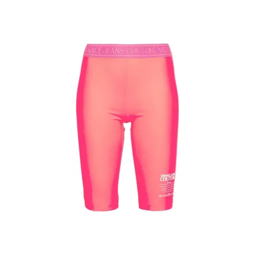 VERSACE JEANS COUTURE SS24 Спортивные шорты Женские Кораллово-розовый
