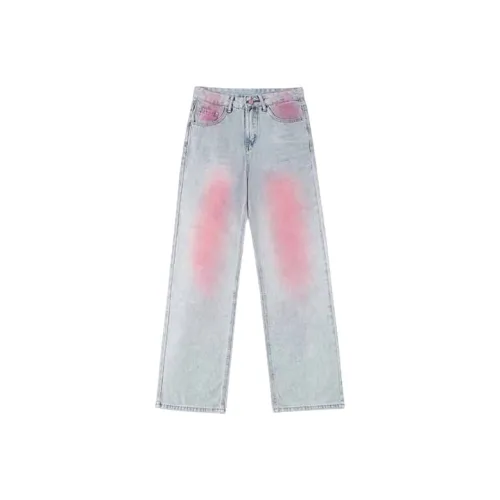 Zonibom Джинсы Женские Светло-Синий и Розовый
