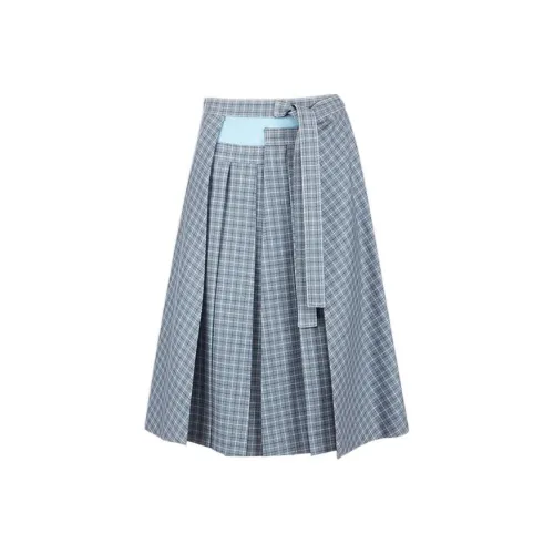 MARNI Синие Женские Повседневные Длинные Юбки