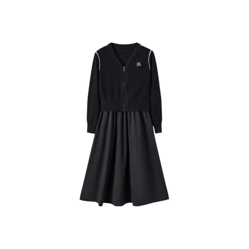 EICHITOO Комплект с юбкой Женские Черный