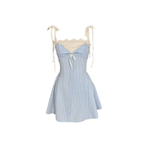 AURORA MUSE Slip Платье Женское Синее